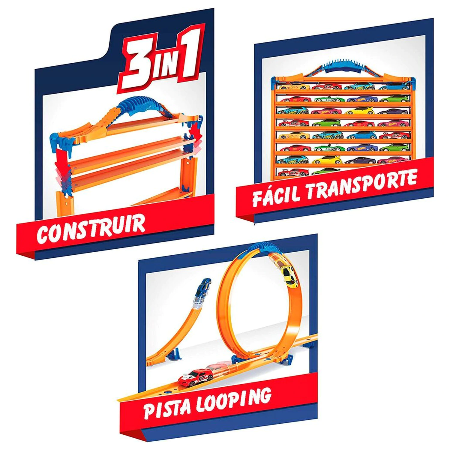 Hot Wheels pouzdro na nosič aut 3 v 1 fotografii produktu