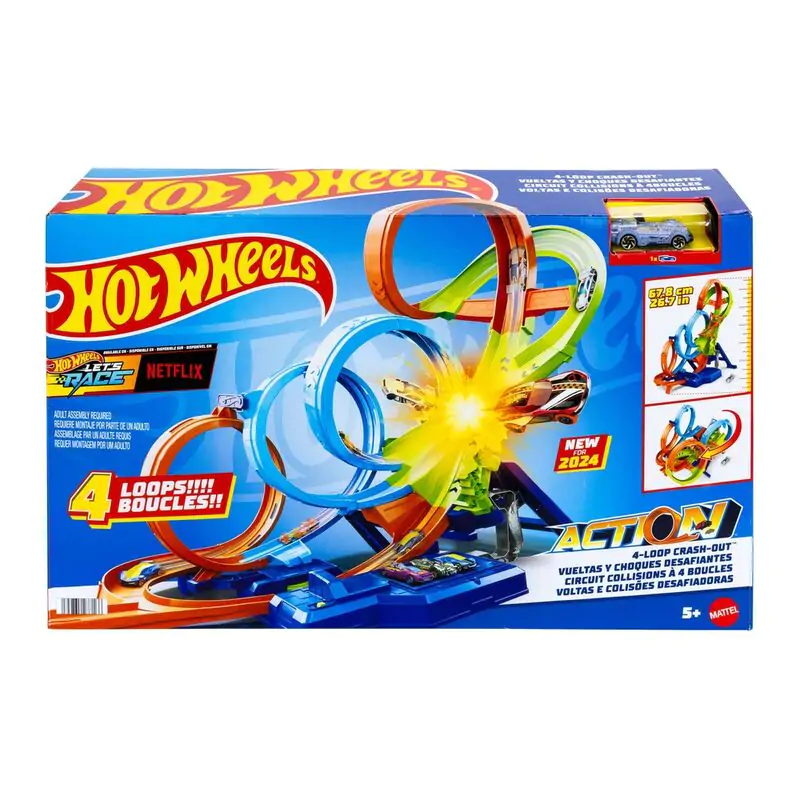 Hot Wheels Action 4-Smyčková Demoliční dráha fotografii produktu