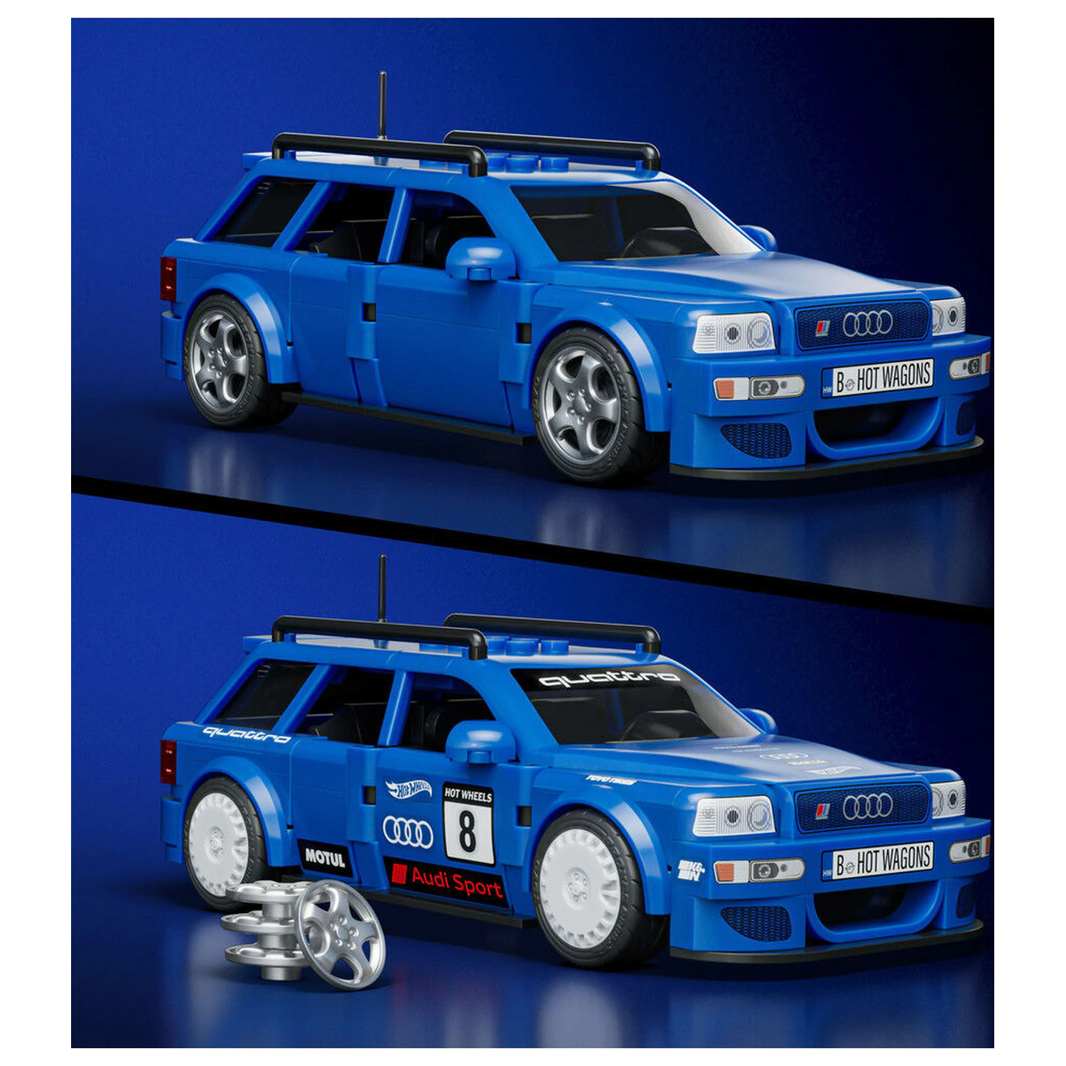 Hot Wheels Audi RS2 Speed stavebnice fotografii produktu