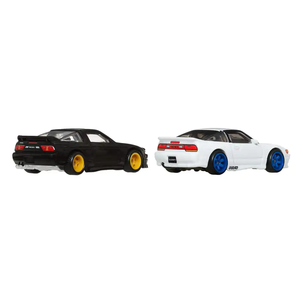 Hot Wheels Premium Car Culture Diecast Vehicle 2-Pack 1/64 '96 Nissan 180SX Type X & Nissan SilEighty, 2-balení odlévaných vozidel fotografii produktu
