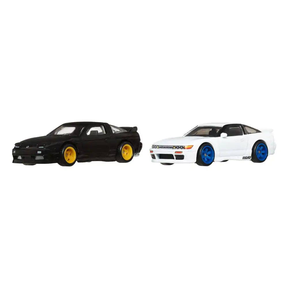 Hot Wheels Premium Car Culture Diecast Vehicle 2-Pack 1/64 '96 Nissan 180SX Type X & Nissan SilEighty, 2-balení odlévaných vozidel fotografii produktu