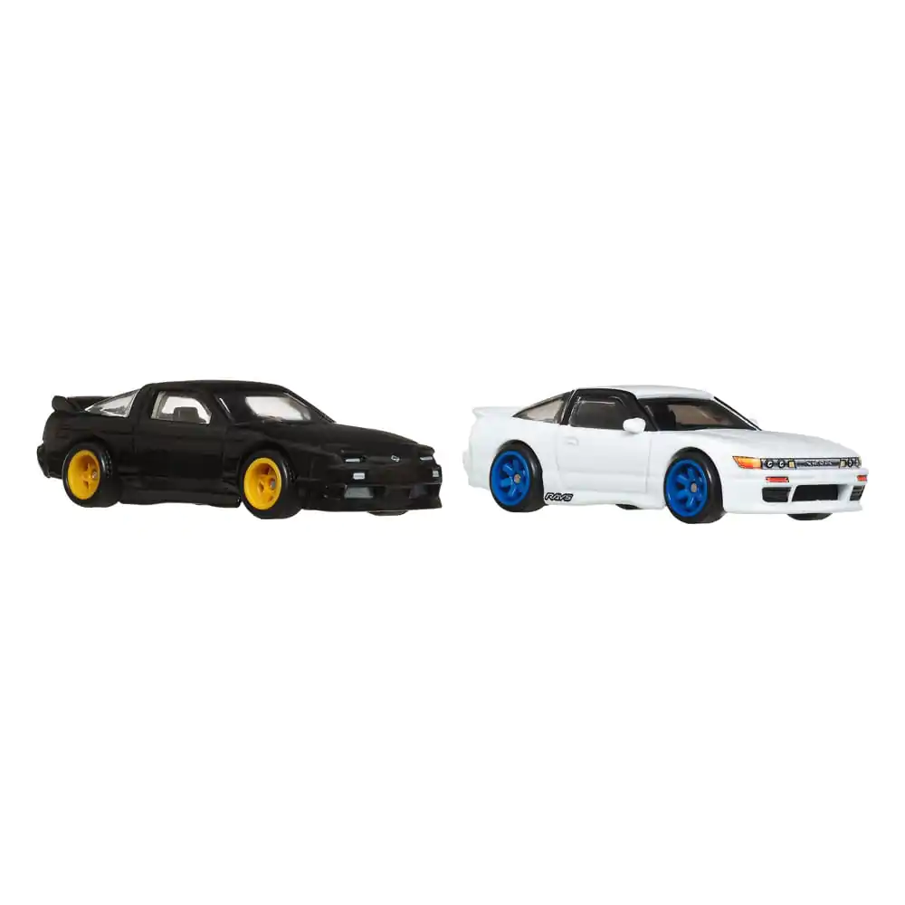 Hot Wheels Premium Car Culture Diecast Vehicle 2-Pack 1/64 '96 Nissan 180SX Type X & Nissan SilEighty, 2-balení odlévaných vozidel fotografii produktu