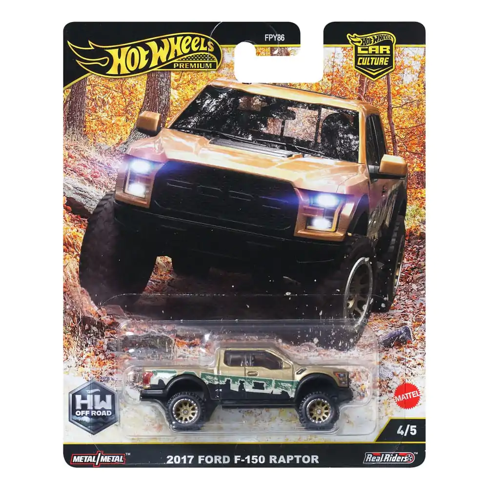 Hot Wheels Premium Car Culture Sběratelské autíčko 1/64 2017 Ford F-150 Raptor fotografii produktu