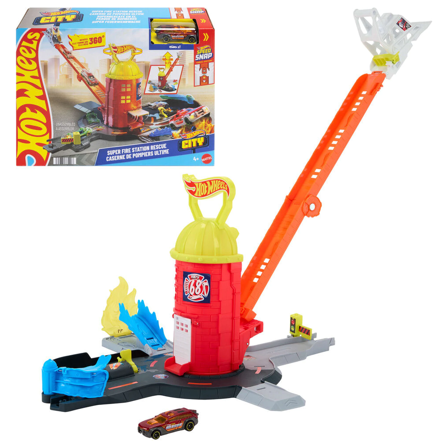 Hot Wheels City Hasičská stanice playset fotografii produktu