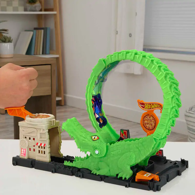 Hot Wheels City Gator Loop Attack – Útok smyčky s aligátorem fotografii produktu