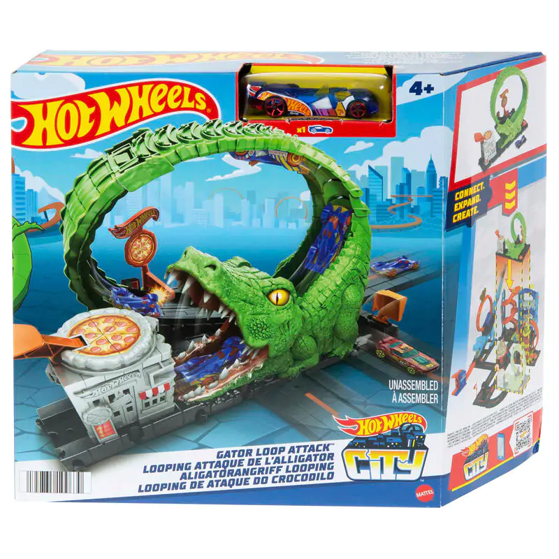 Hot Wheels City Gator Loop Attack – Útok smyčky s aligátorem fotografii produktu