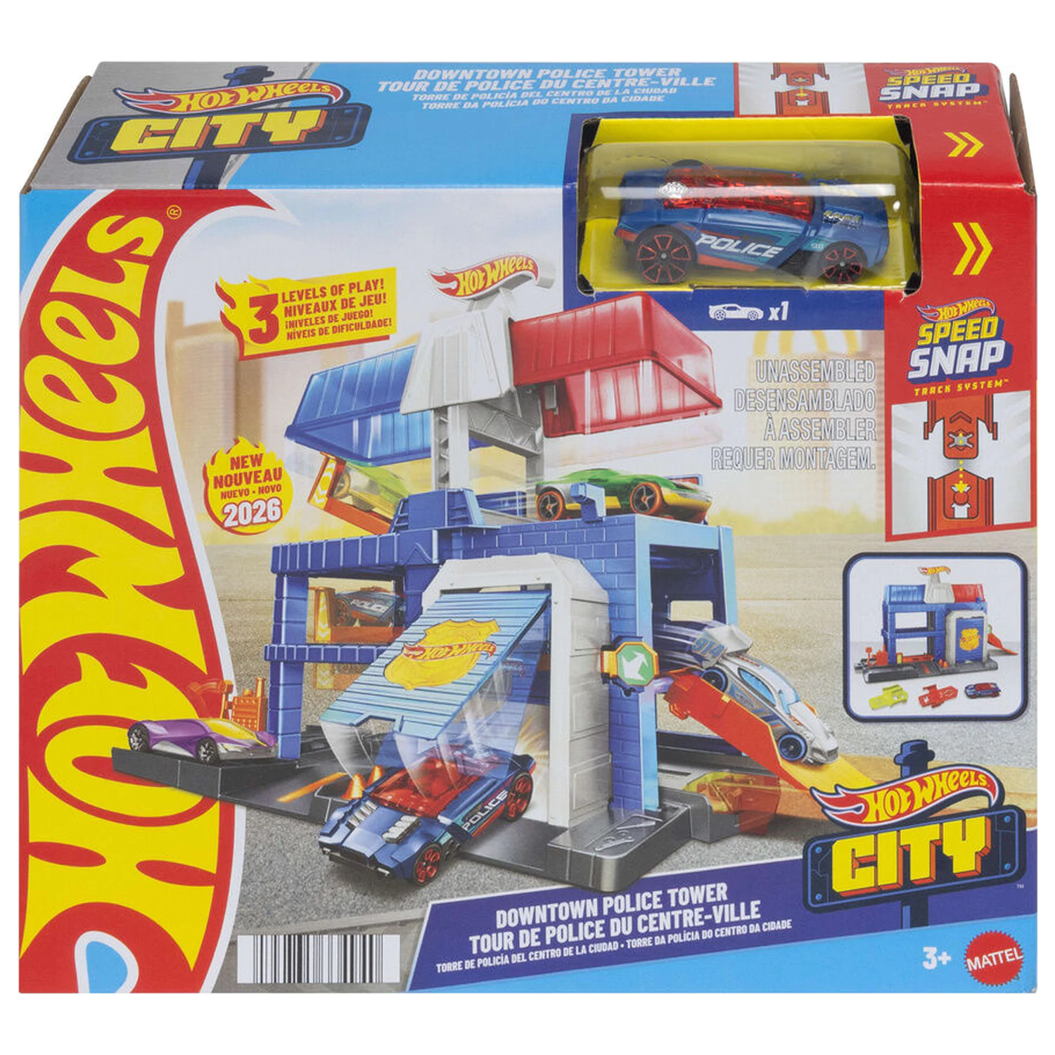 Hot Wheels City policejní stanice playset fotografii produktu