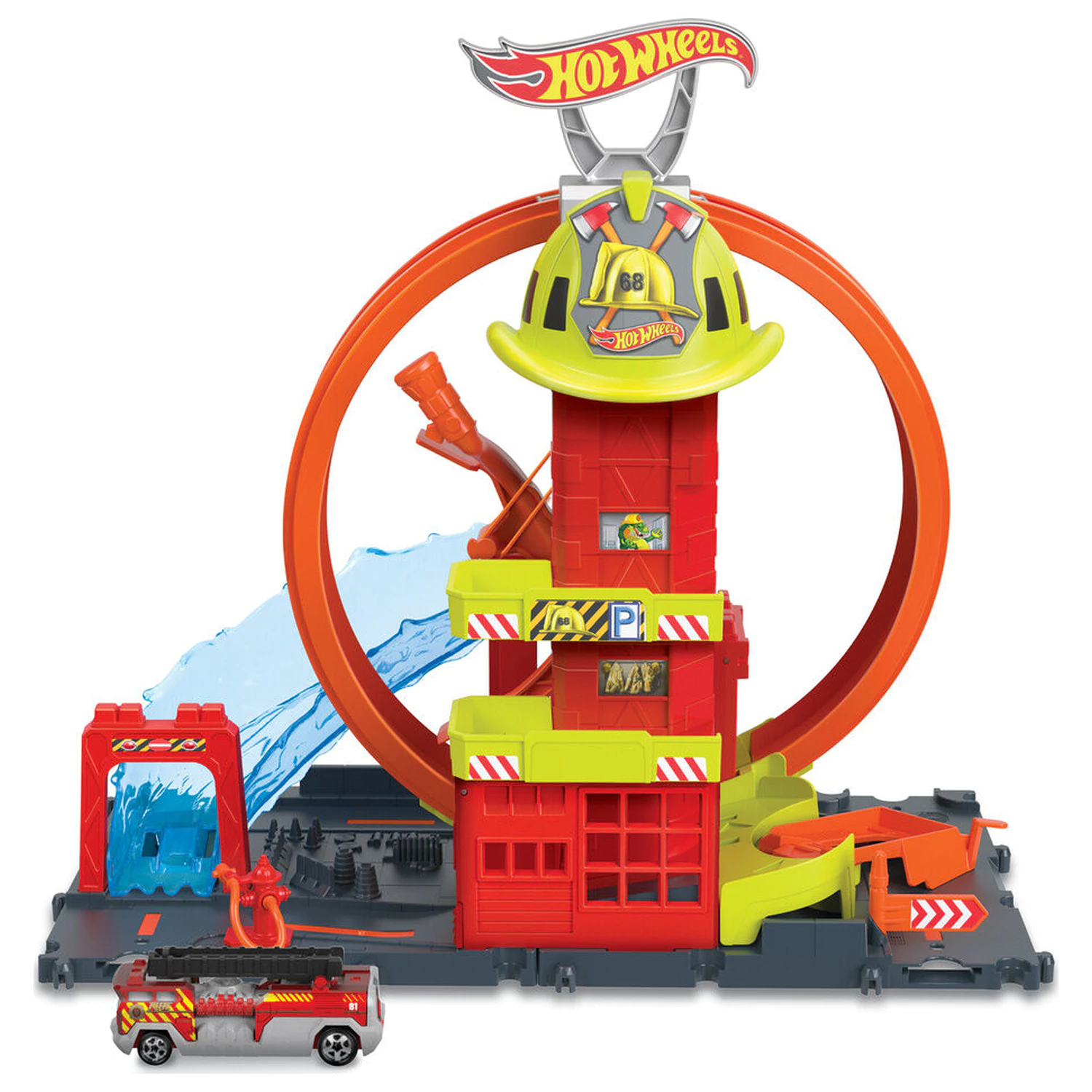 Hot Wheels City Super požární stanice herní set fotografii produktu