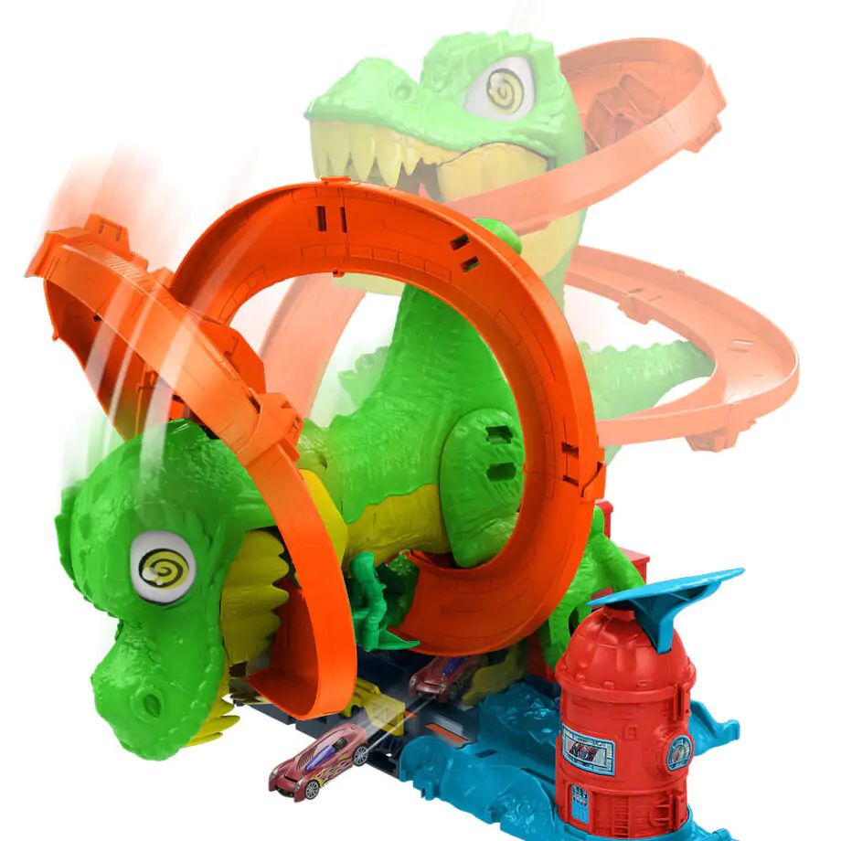 Hot Wheels City T-Rex Blaze Battle hrací set fotografii produktu