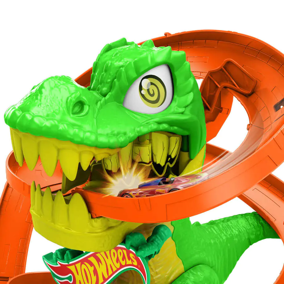 Hot Wheels City T-Rex Blaze Battle hrací set fotografii produktu