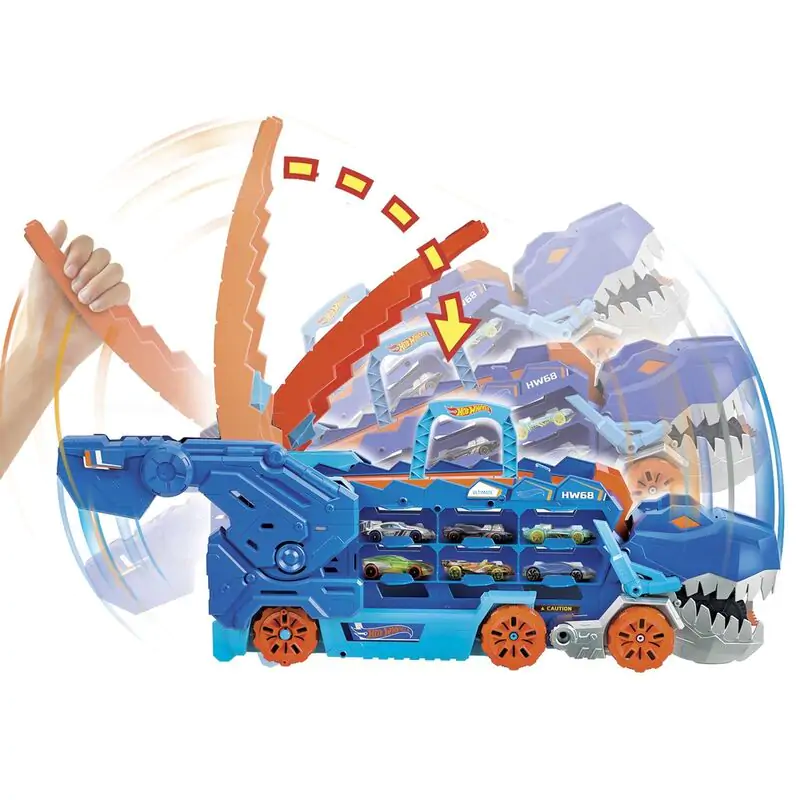 Hot Wheels City Ultimate T-Rex Transporter – Transportér fotografii produktu