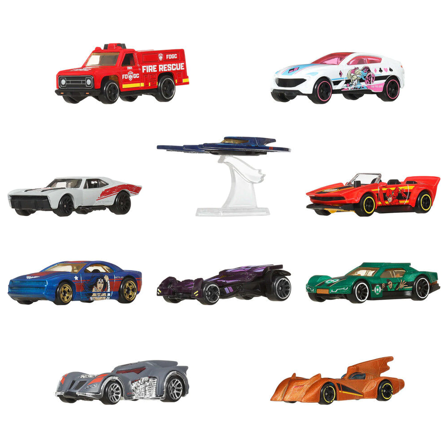 Hot Wheels DC Universe Batman balení 10 vozidel fotografii produktu