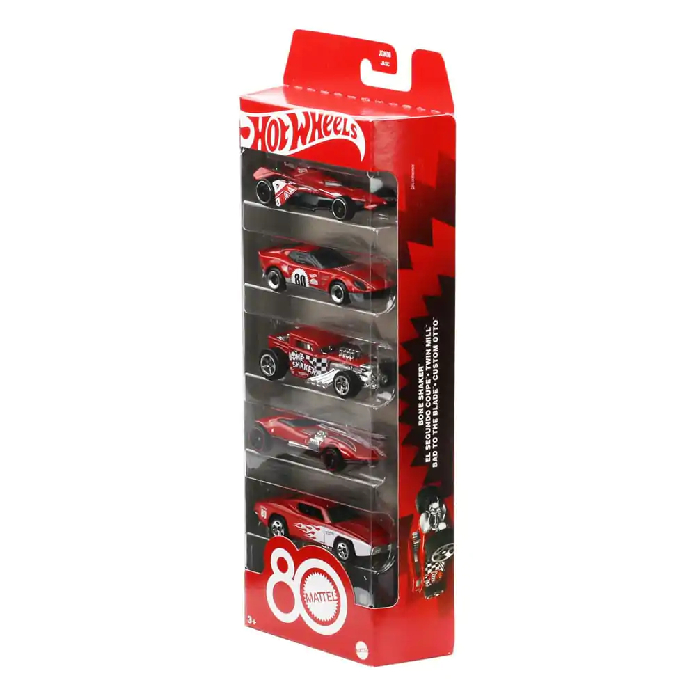 Hot Wheels Diecast Vehicle 5-Pack 1/64 80. výročí - sada 5 vozidel fotografii produktu
