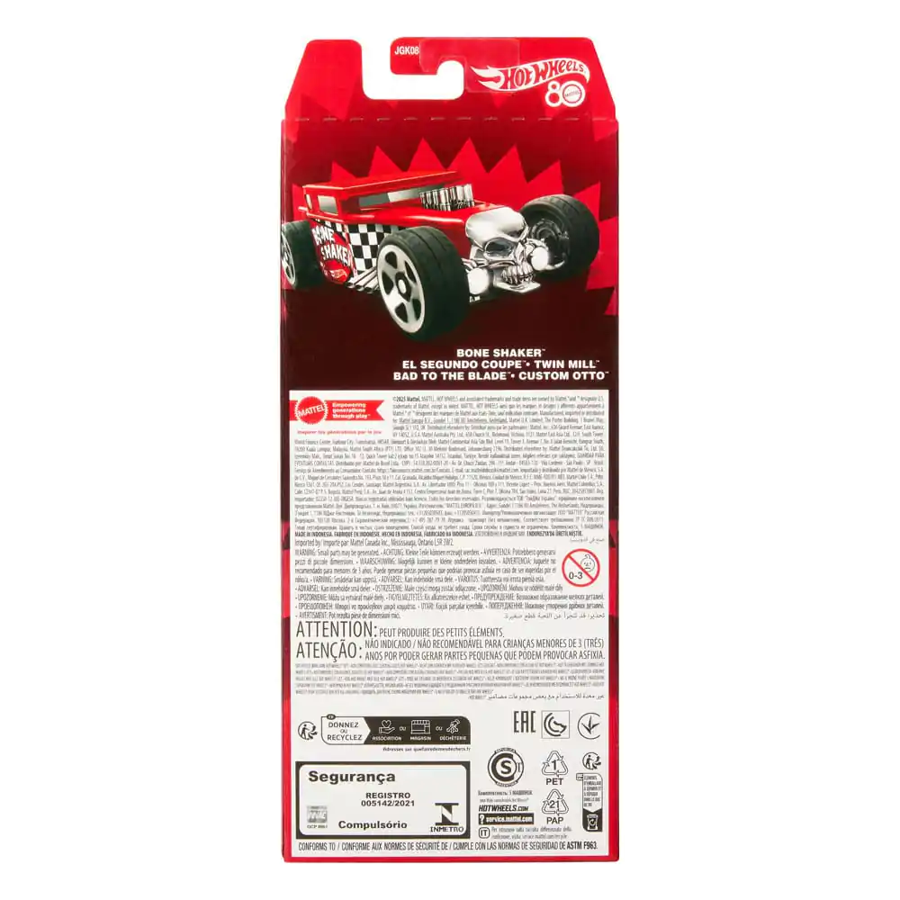 Hot Wheels Diecast Vehicle 5-Pack 1/64 80. výročí - sada 5 vozidel fotografii produktu