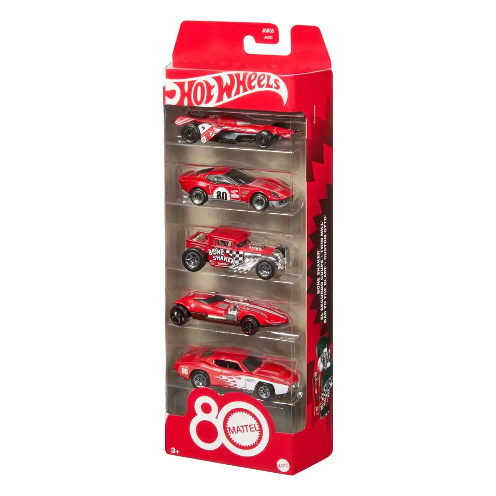 Hot Wheels Diecast Vehicle 5-Pack 1/64 80. výročí - sada 5 vozidel fotografii produktu