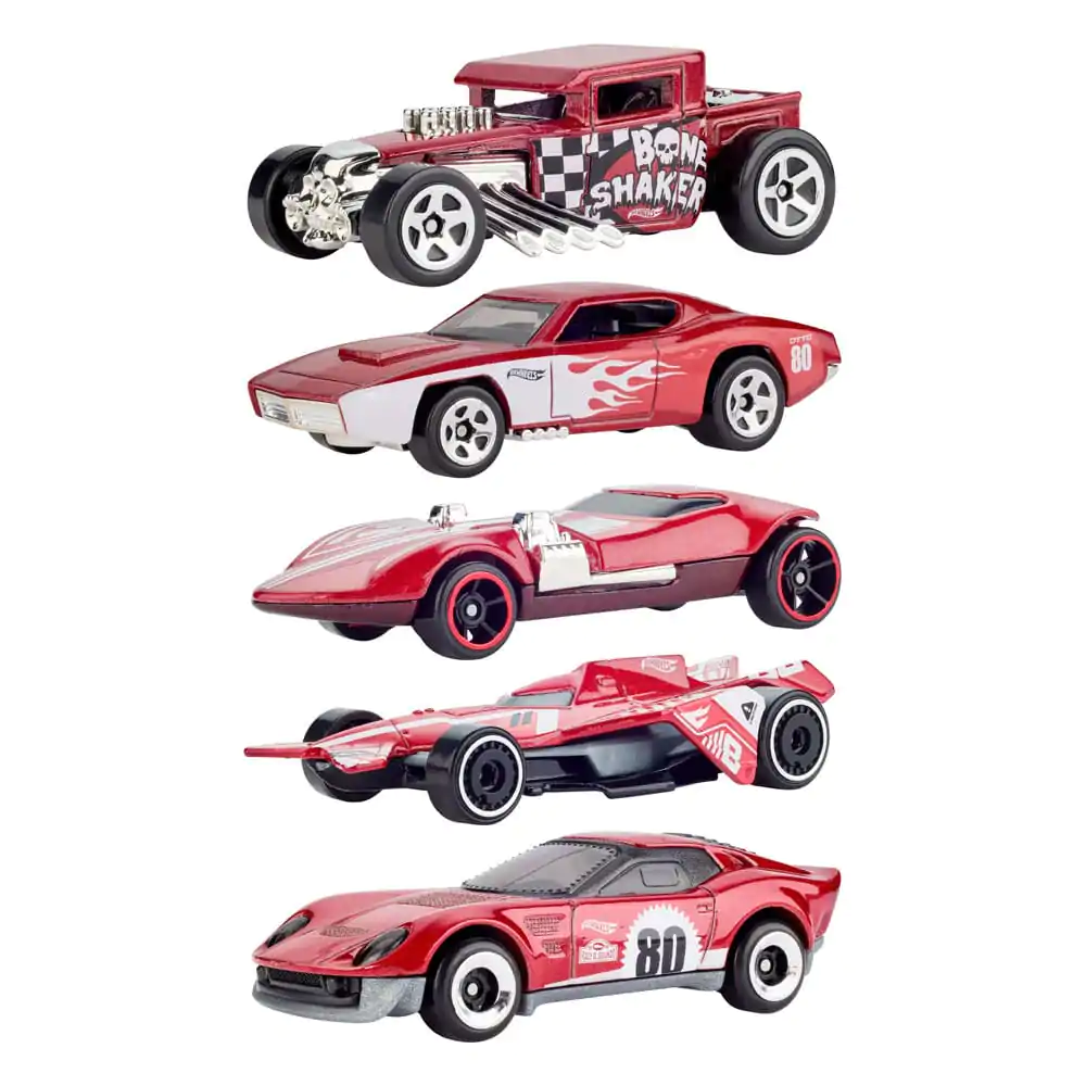 Hot Wheels Diecast Vehicle 5-Pack 1/64 80. výročí - sada 5 vozidel fotografii produktu