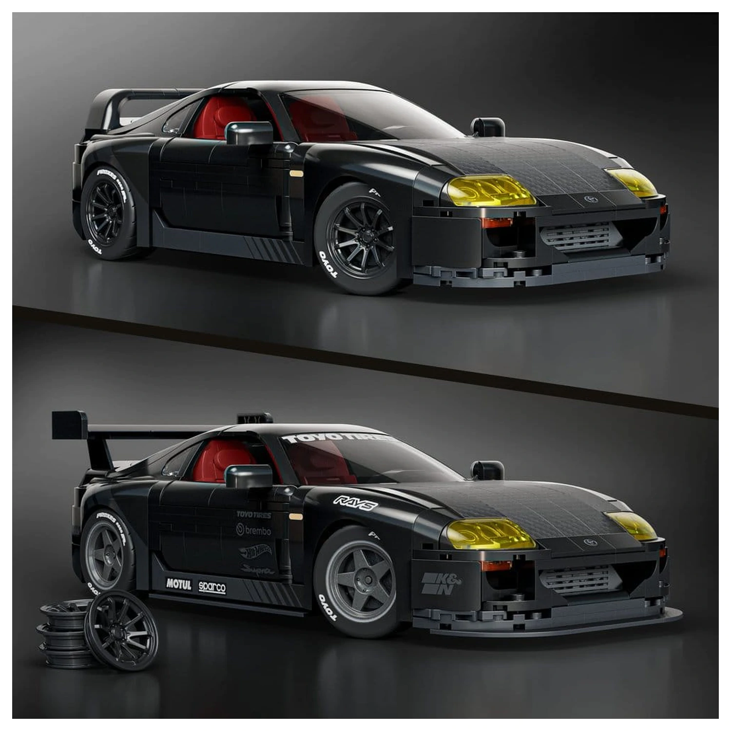 Hot Wheels Elite Mattel Brick Shop Stavebnice 1/16 '94 Toyota Supra MKIV fotografii produktu