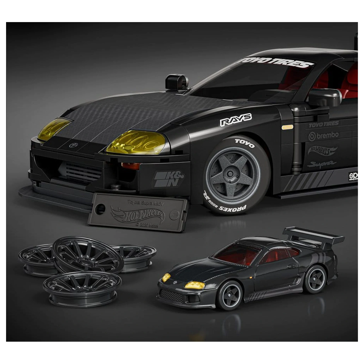 Hot Wheels Elite Mattel Brick Shop Stavebnice 1/16 '94 Toyota Supra MKIV fotografii produktu