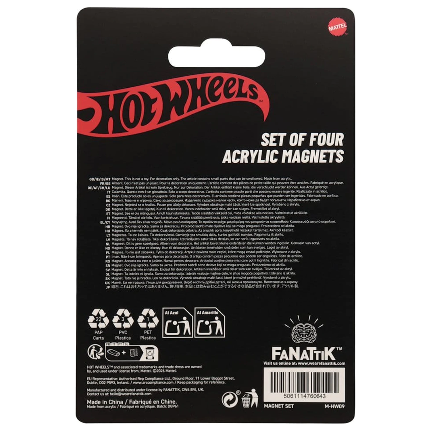 Hot Wheels sada magnetů Lokace fotografii produktu