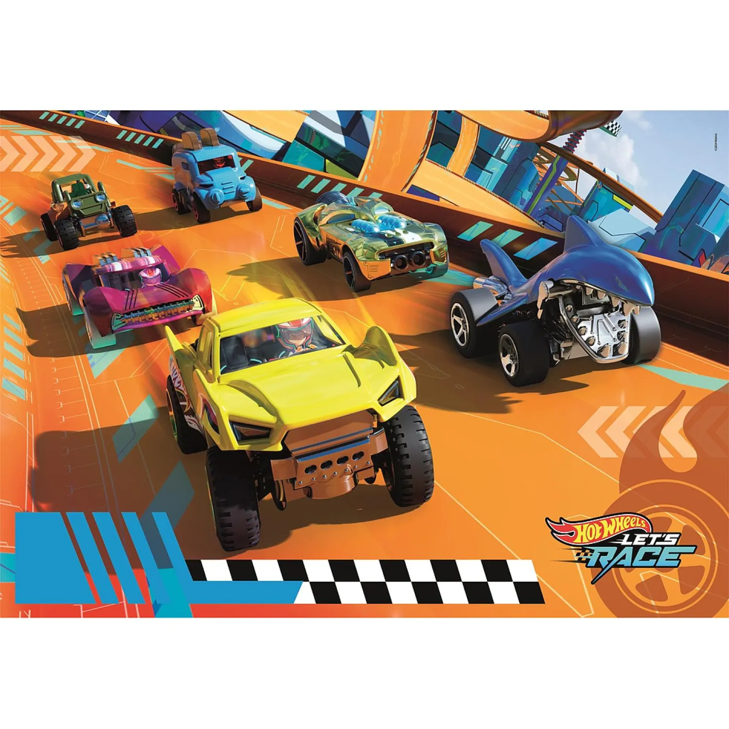 Hot Wheels maxi puzzle 104 dílků fotografii produktu