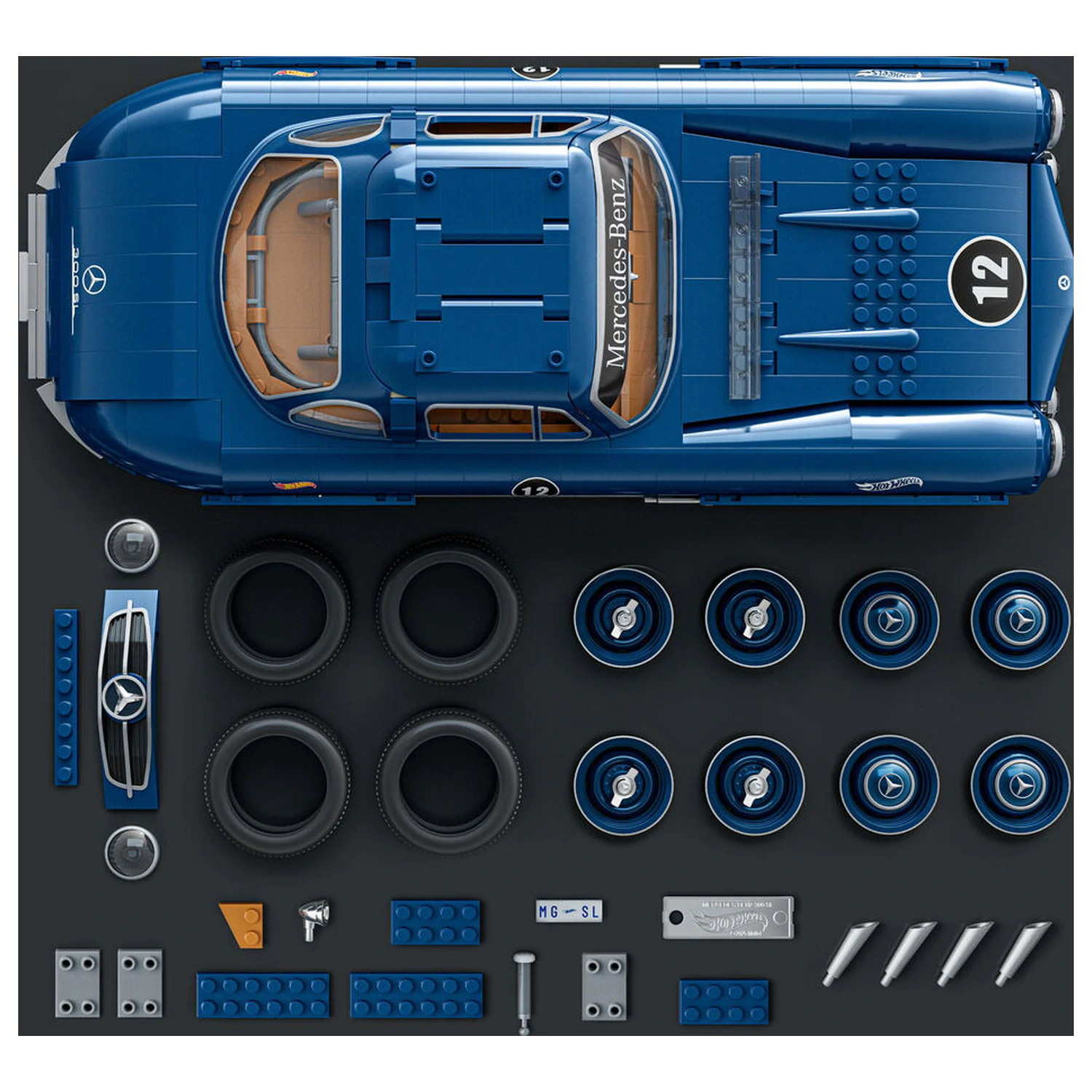 Hot Wheels Mercedes 300SL Premium konstrukční sada fotografii produktu