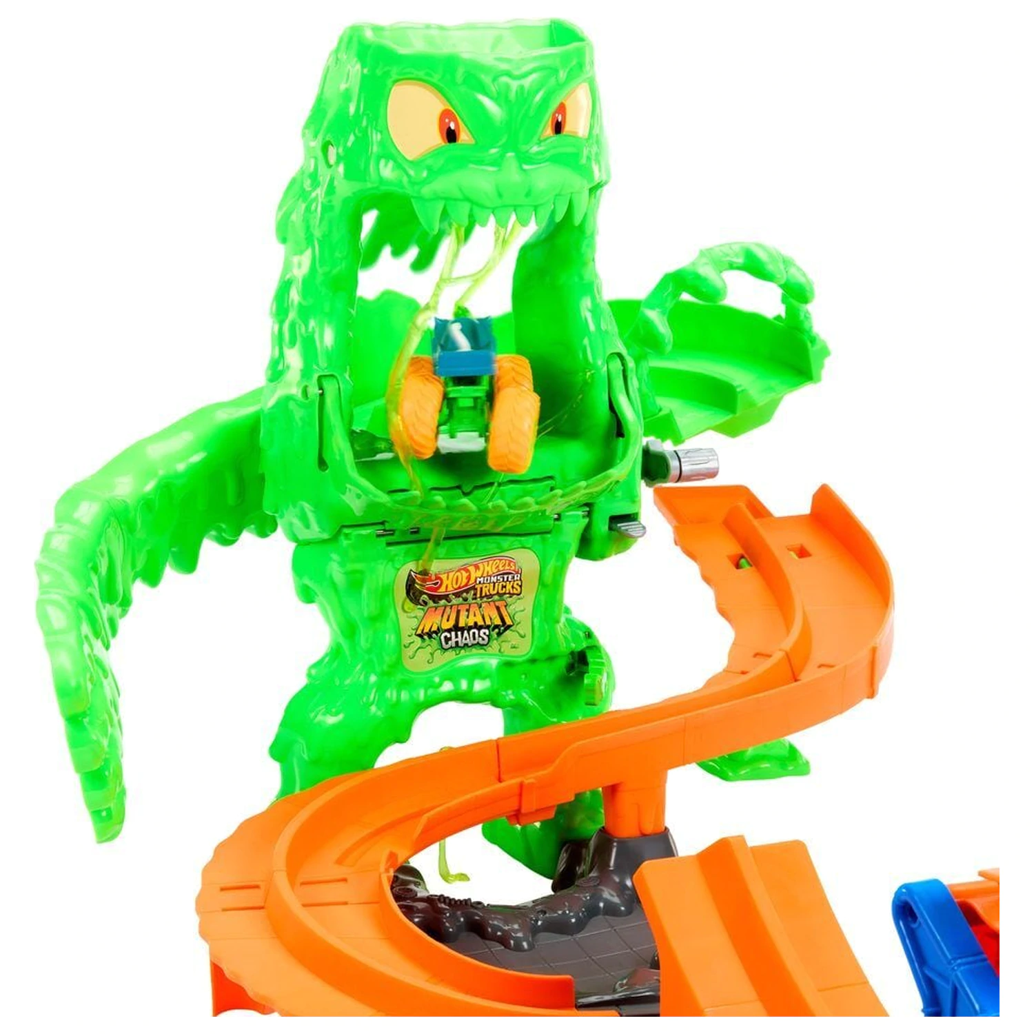 Hot Wheels Monster Trucks Mutant Chaos Monster Takedown herní set fotografii produktu