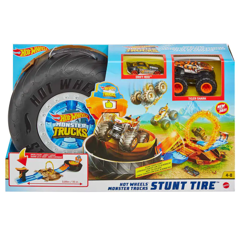 Hot Wheels Monster Trucks Kaskadérská Pneumatika fotografii produktu