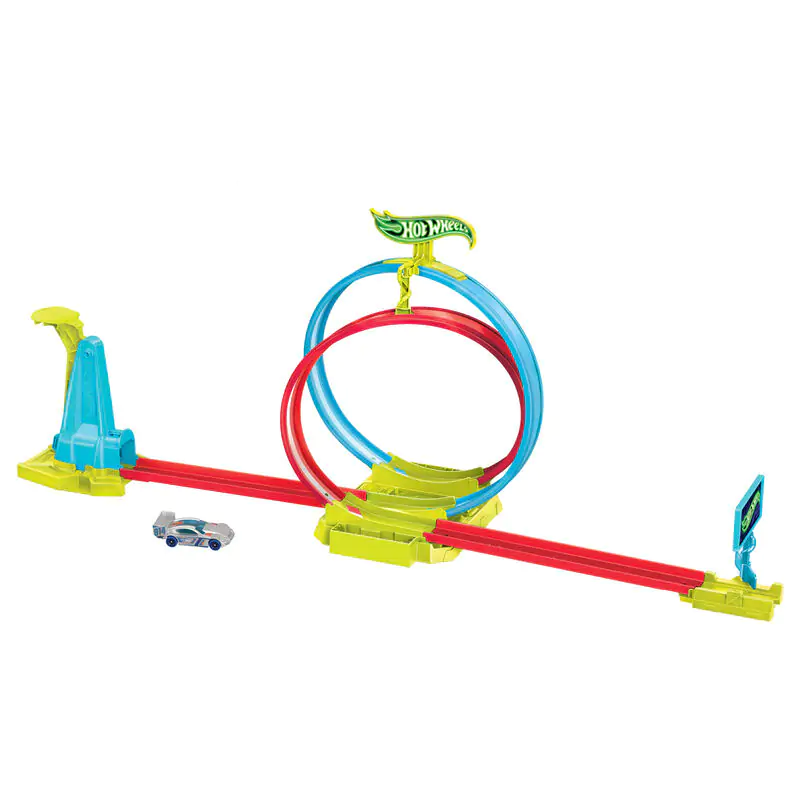 Hot Wheels Neon Speeders Laser Stunt Slamway dráha fotografii produktu
