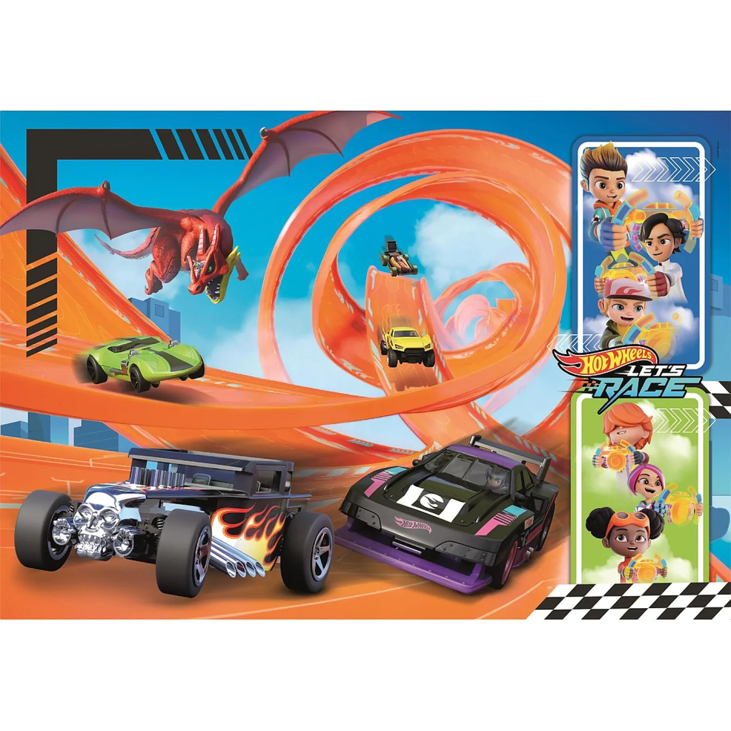 Hot Wheels puzzle 104 dílků fotografii produktu