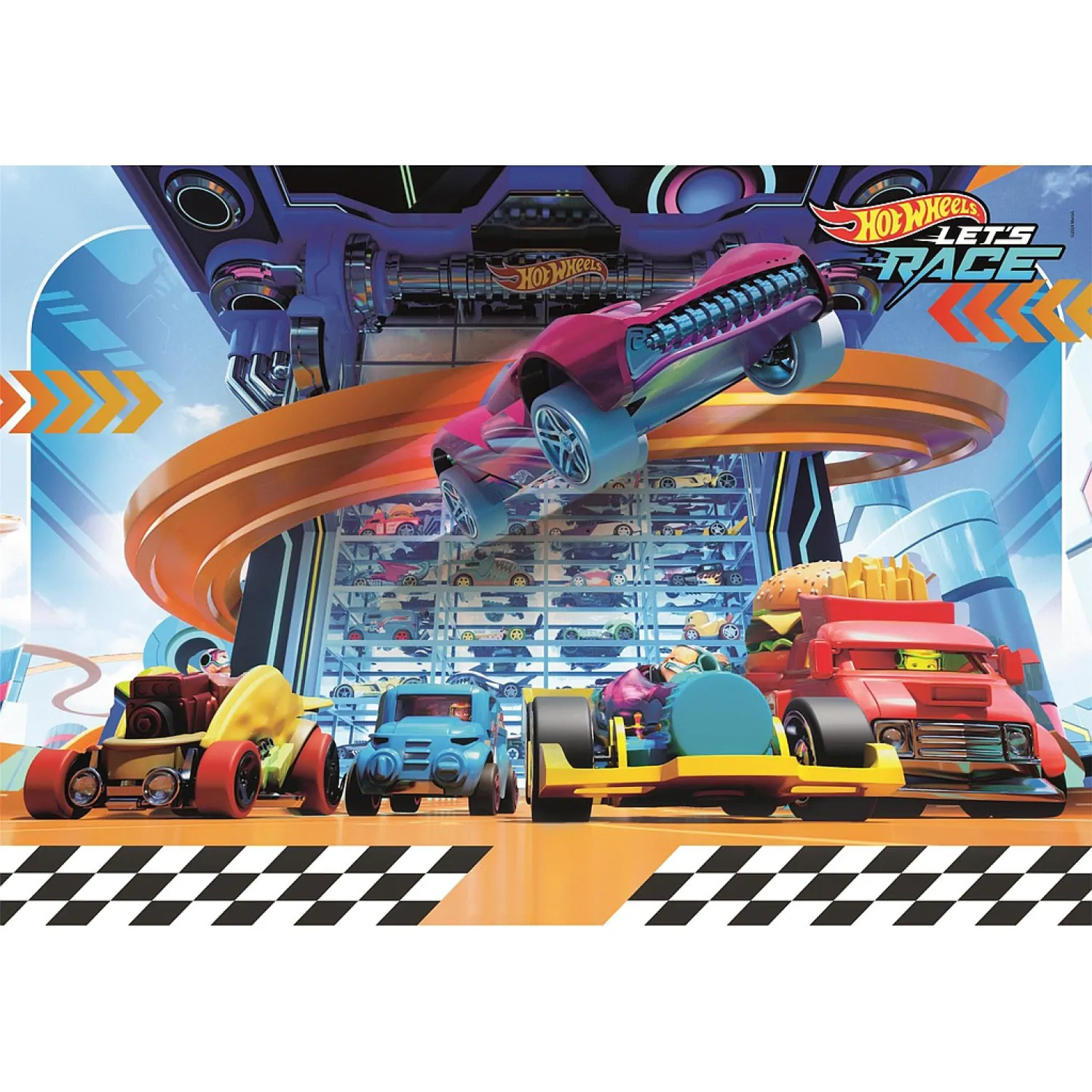 Hot Wheels puzzle 104 dílků fotografii produktu
