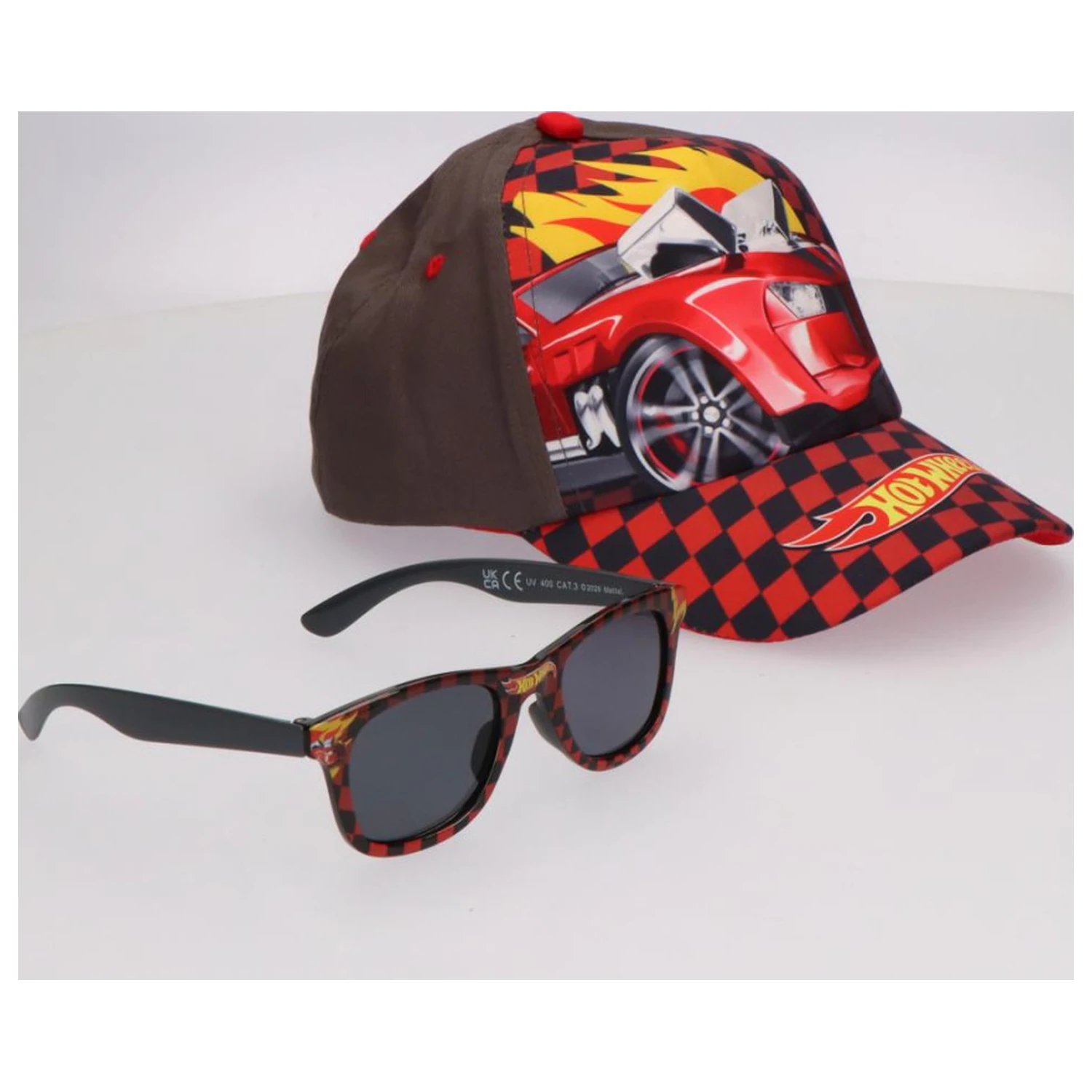 Hot Wheels Závodní Sluneční brýle a Baseballová čepice Sada fotografii produktu