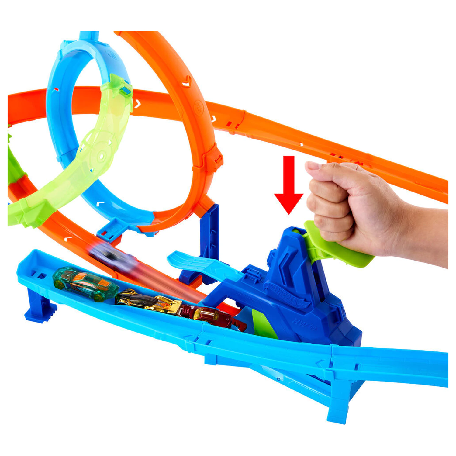 Hot Wheels Rapid Launch Cyclone herní set fotografii produktu
