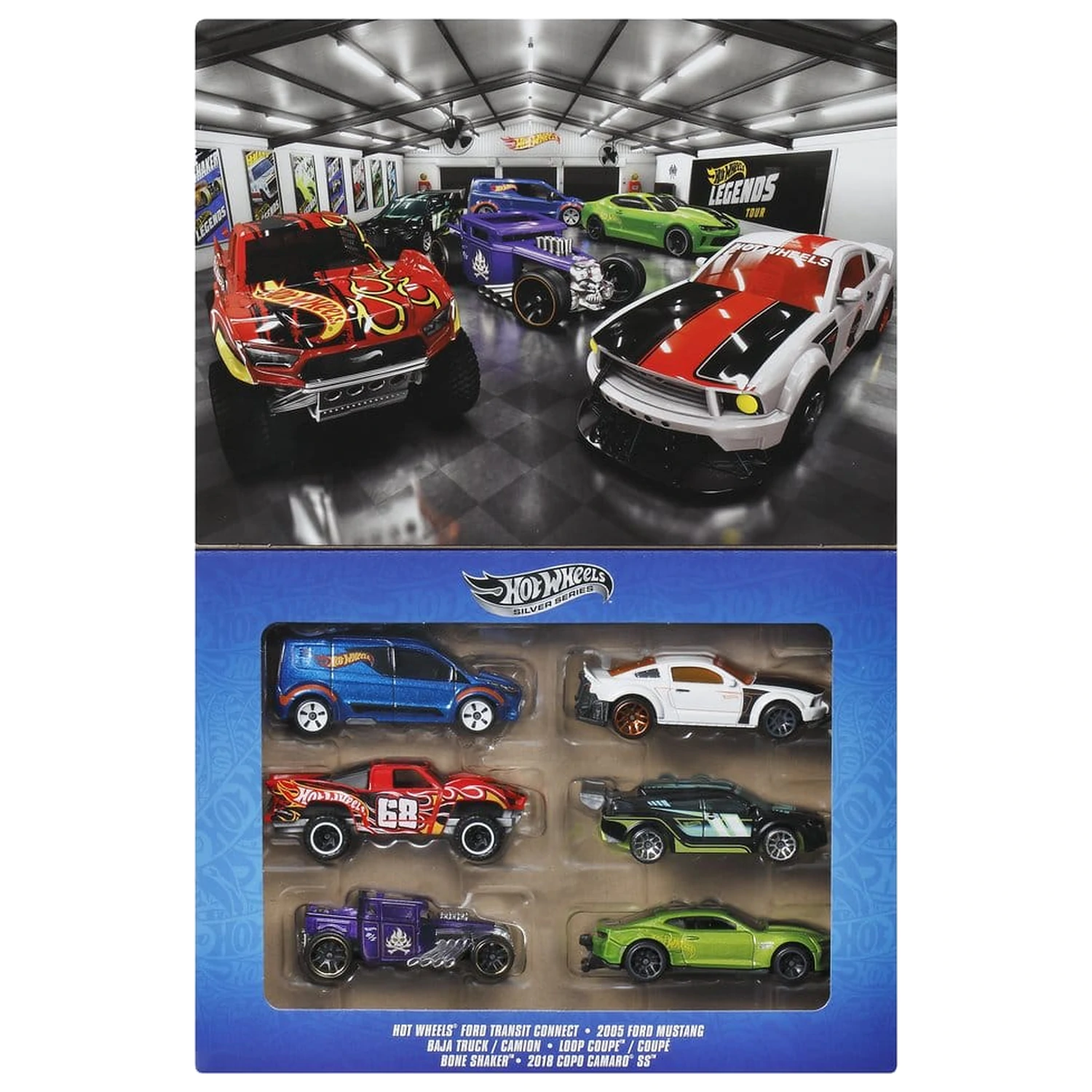 Hot Wheels Silver Series Die-Cast vozidlo 6 balení 1/64 Legends fotografii produktu
