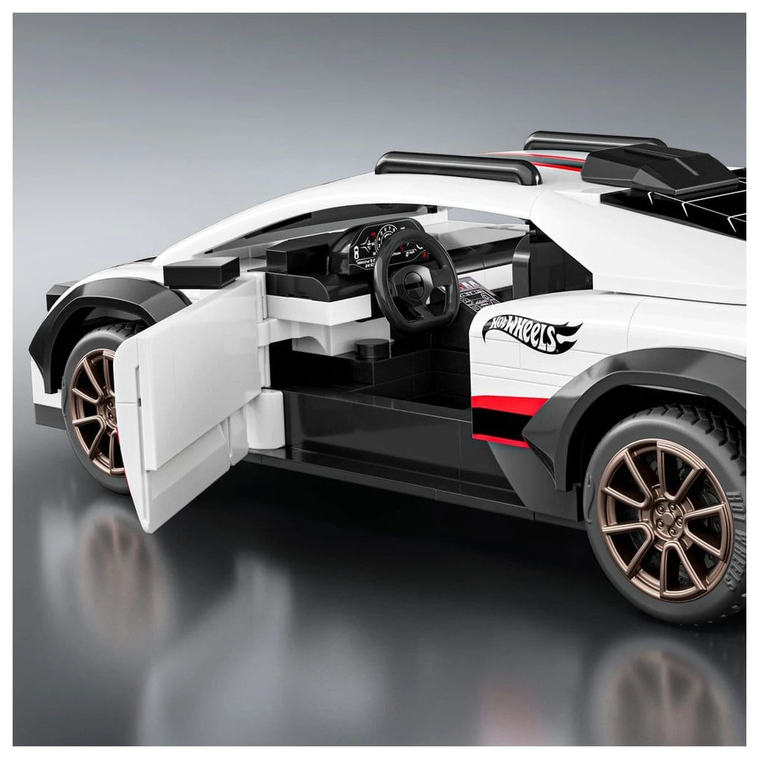Hot Wheels Speed Mattel Brick Shop Stavebnice 1/32 Lamborghini Huracán Sterrato fotografii produktu