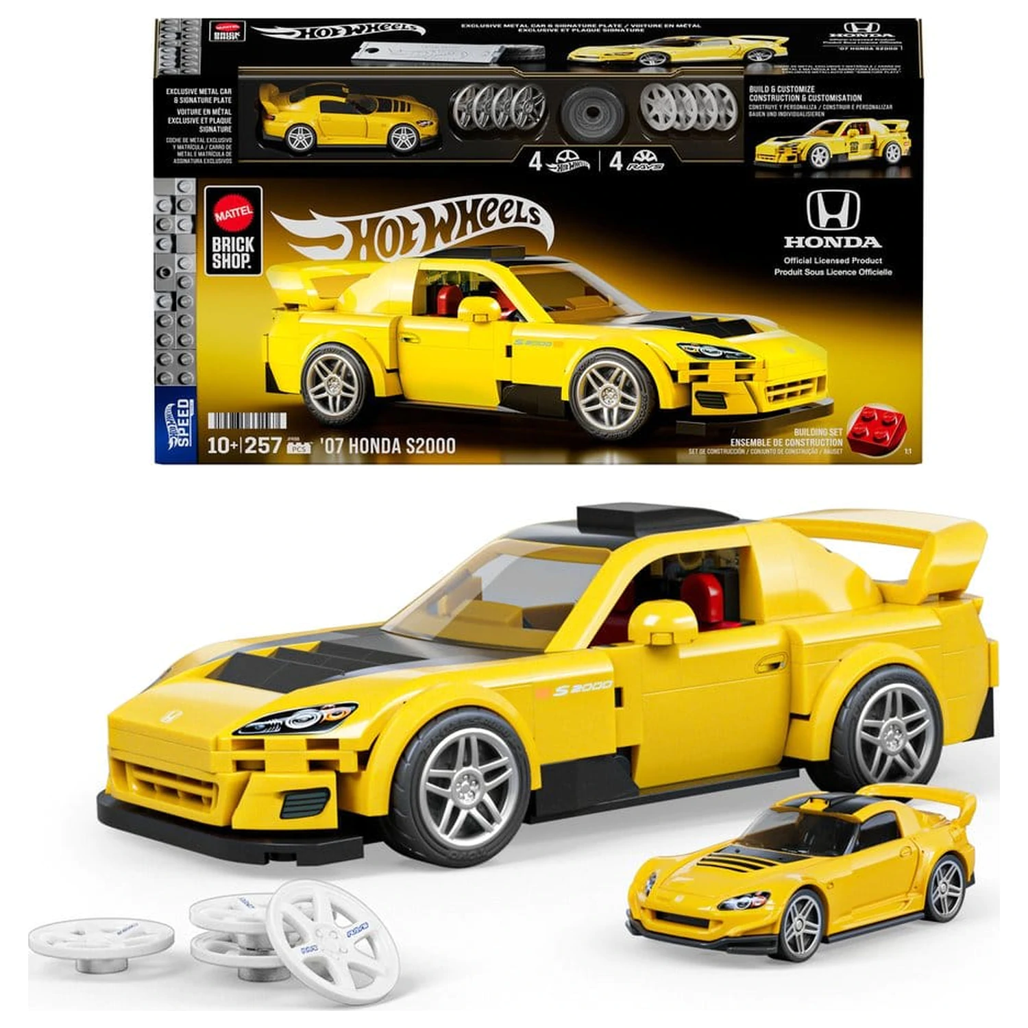 Hot Wheels Speed Series Mattel Brick Shop Stavebnice 1/32 '07 Honda S2000 fotografii produktu