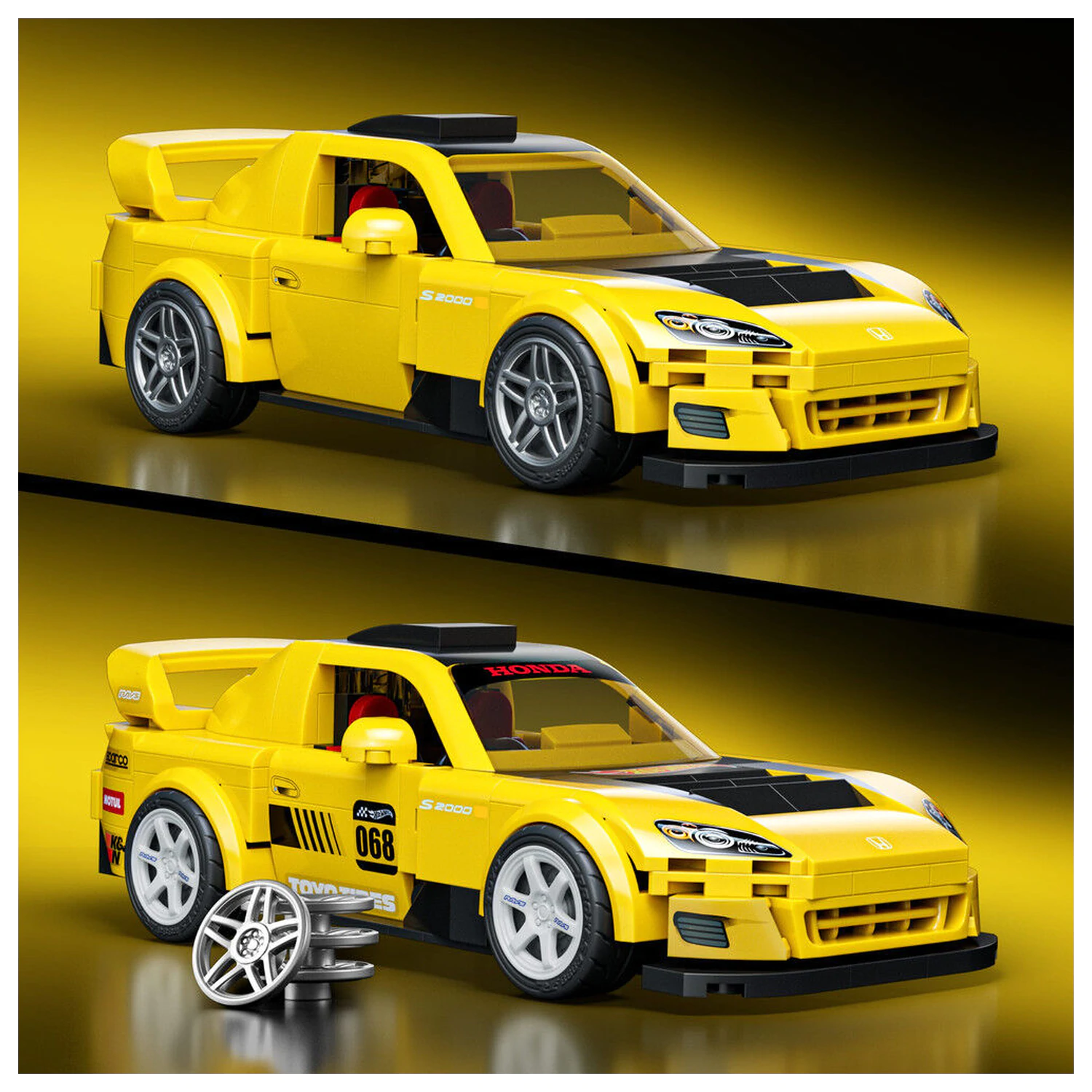 Hot Wheels Speed Series Mattel Brick Shop Stavebnice 1/32 '07 Honda S2000 fotografii produktu