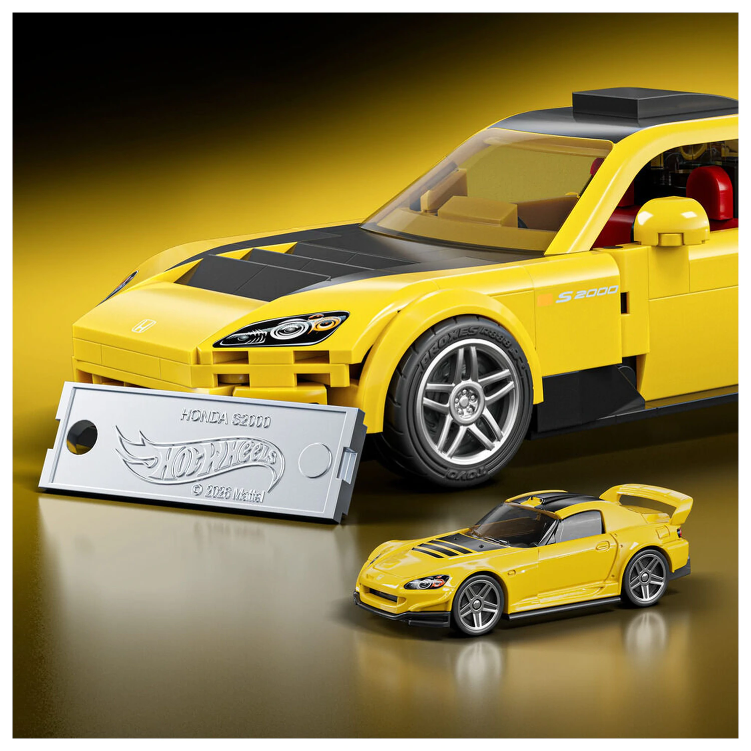 Hot Wheels Speed Series Mattel Brick Shop Stavebnice 1/32 '07 Honda S2000 fotografii produktu