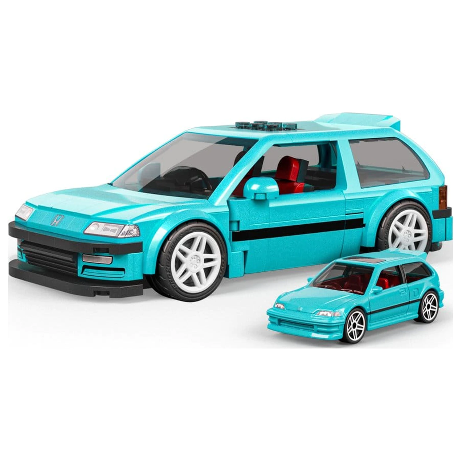 Hot Wheels Speed Series Mattel Brick Shop Stavebnice 1/32 Custom ’90 Honda Civic EF fotografii produktu