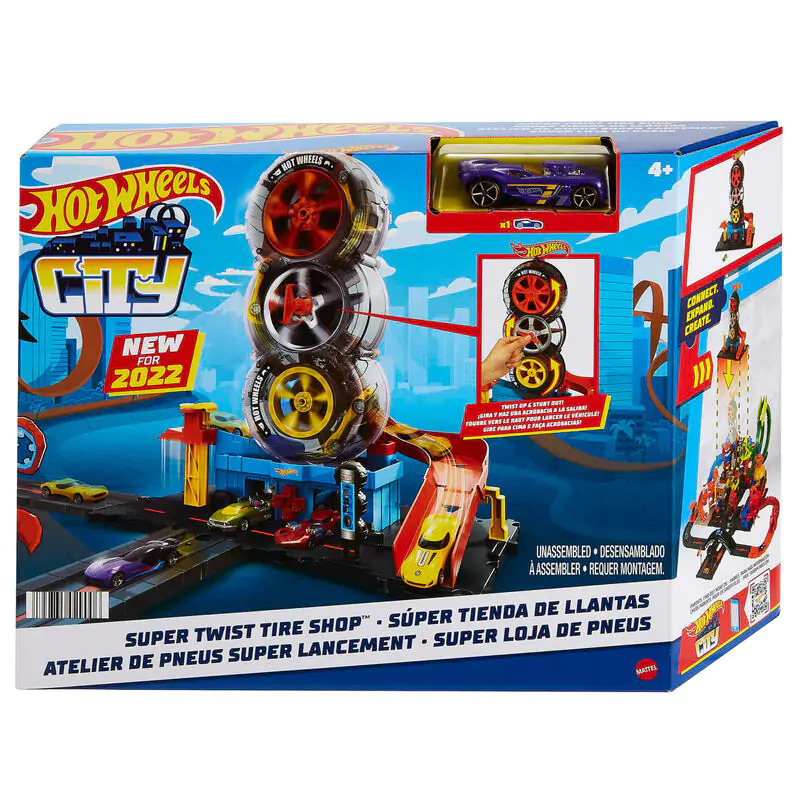 Hot Wheels Super Twist servis pneumatik fotografii produktu