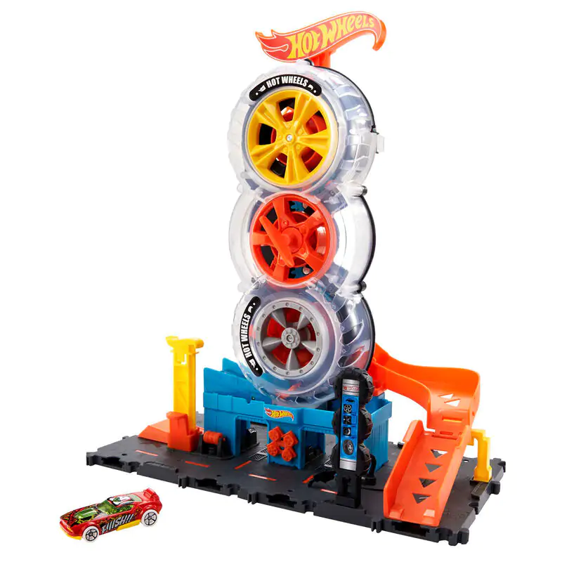 Hot Wheels Super Twist servis pneumatik fotografii produktu