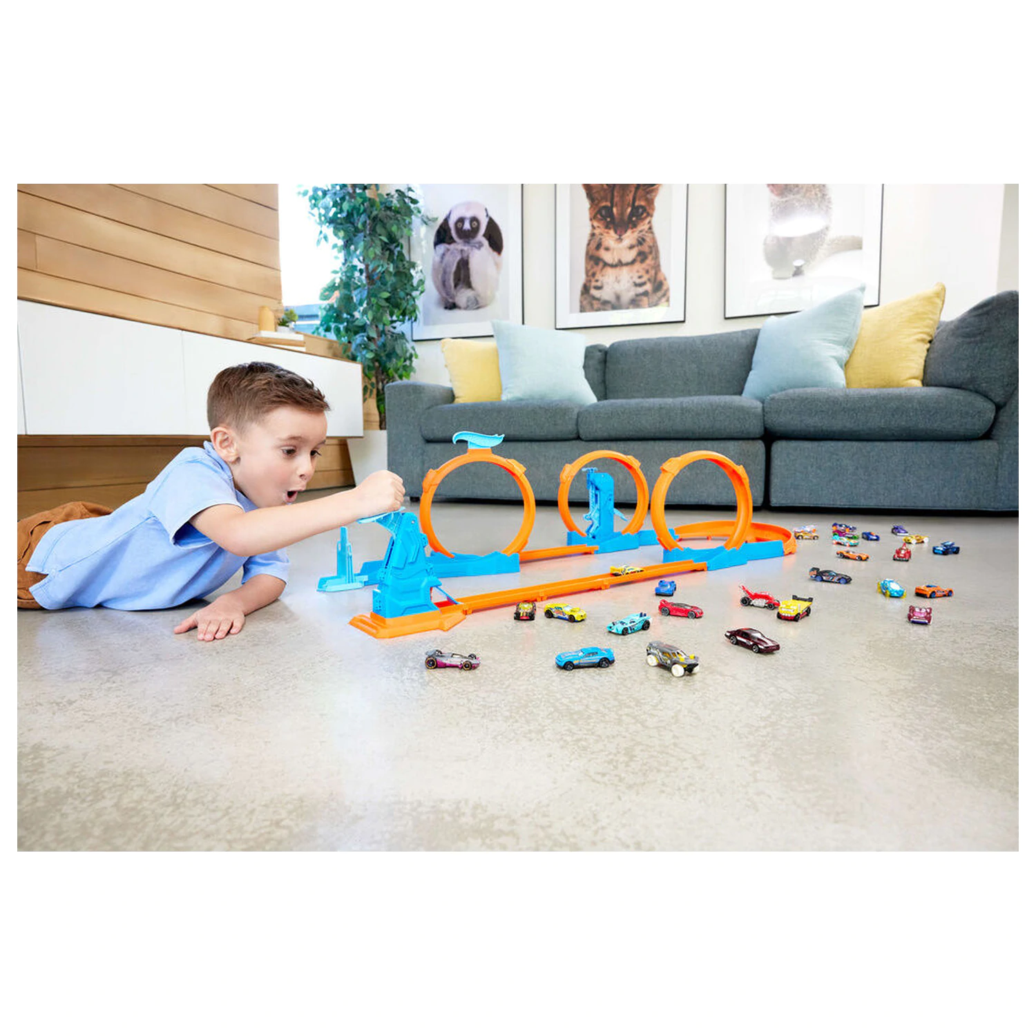 Hot Wheels Triple Loop rychlostní sada fotografii produktu
