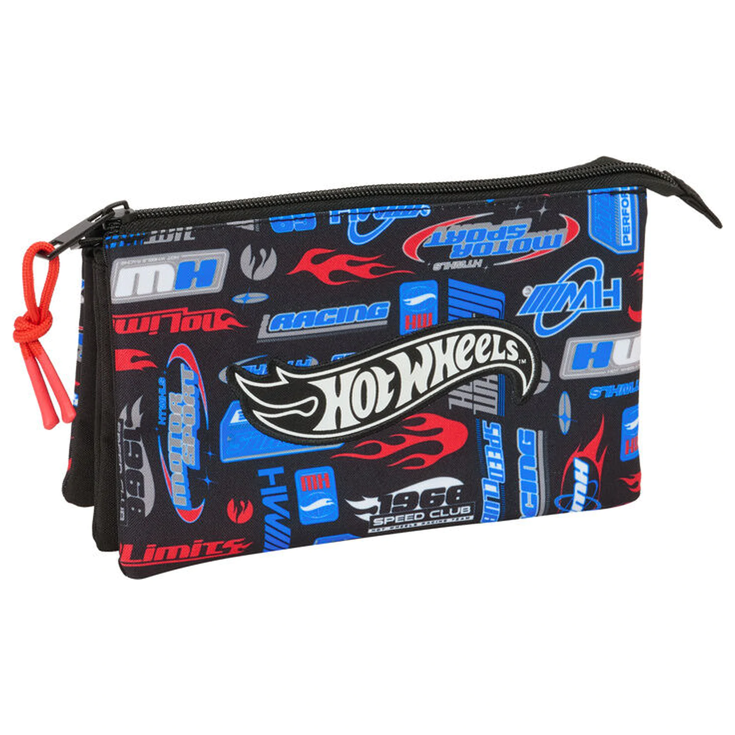 Hot Wheels trojité pouzdro na tužky fotografii produktu
