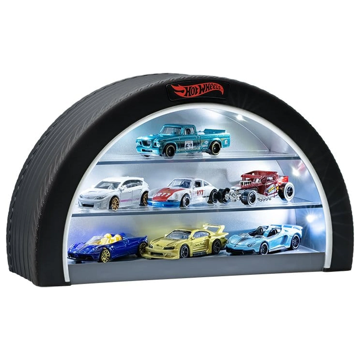 Hot Wheels Tyre Display Case Světlo fotografii produktu