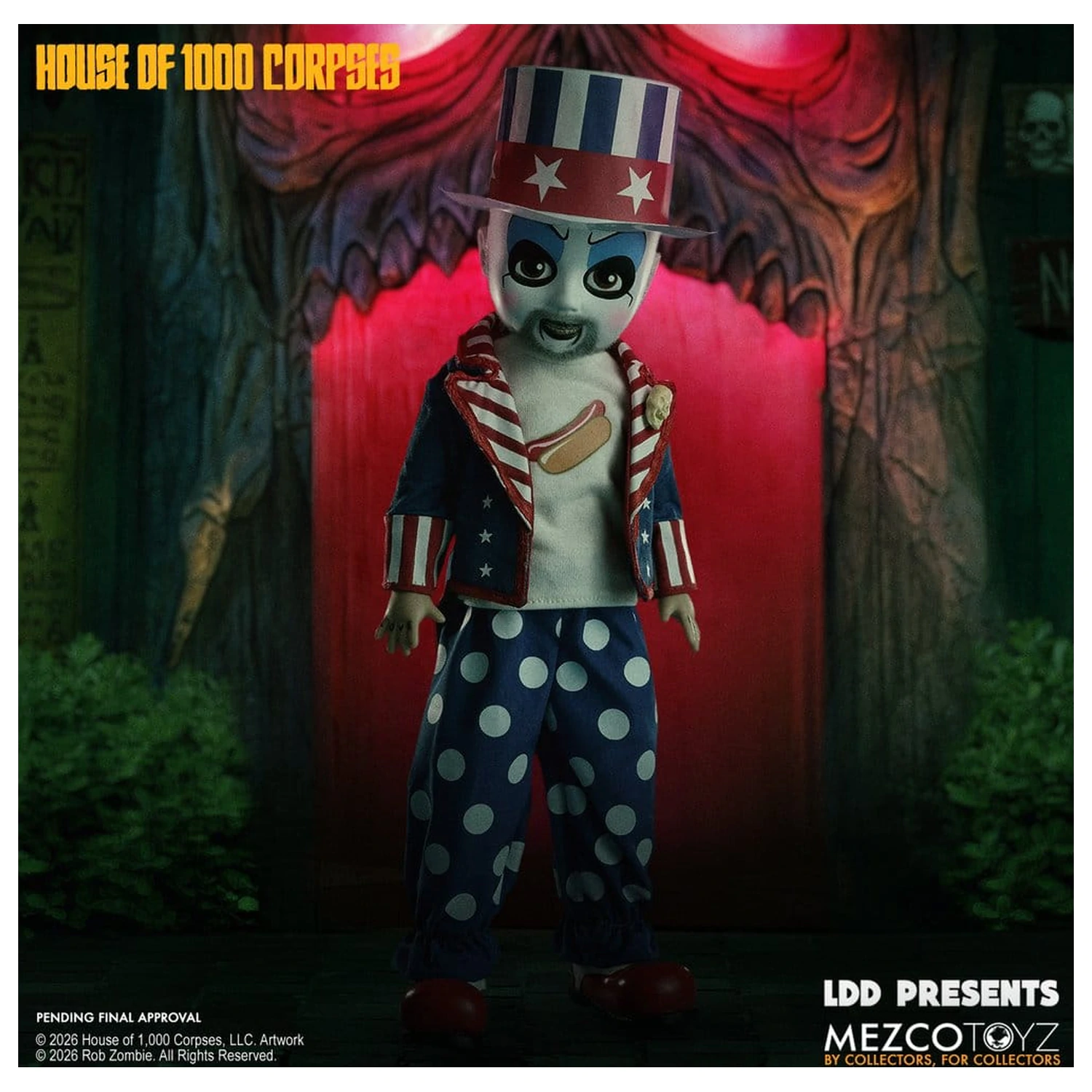 House of 1000 Corpses LDD Presents Doll Captain Spaulding 25 cm panenka fotografii produktu