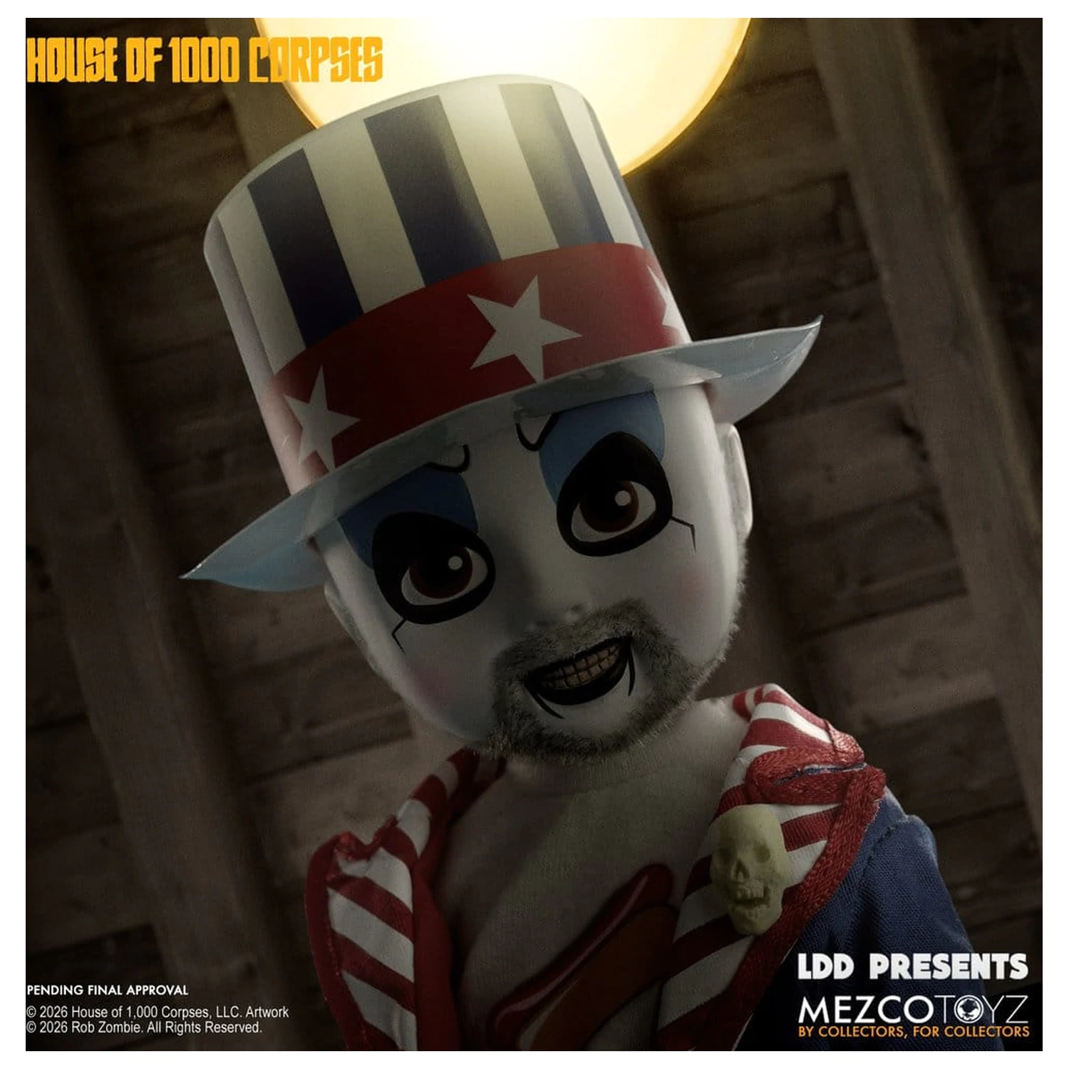 House of 1000 Corpses LDD Presents Doll Captain Spaulding 25 cm panenka fotografii produktu