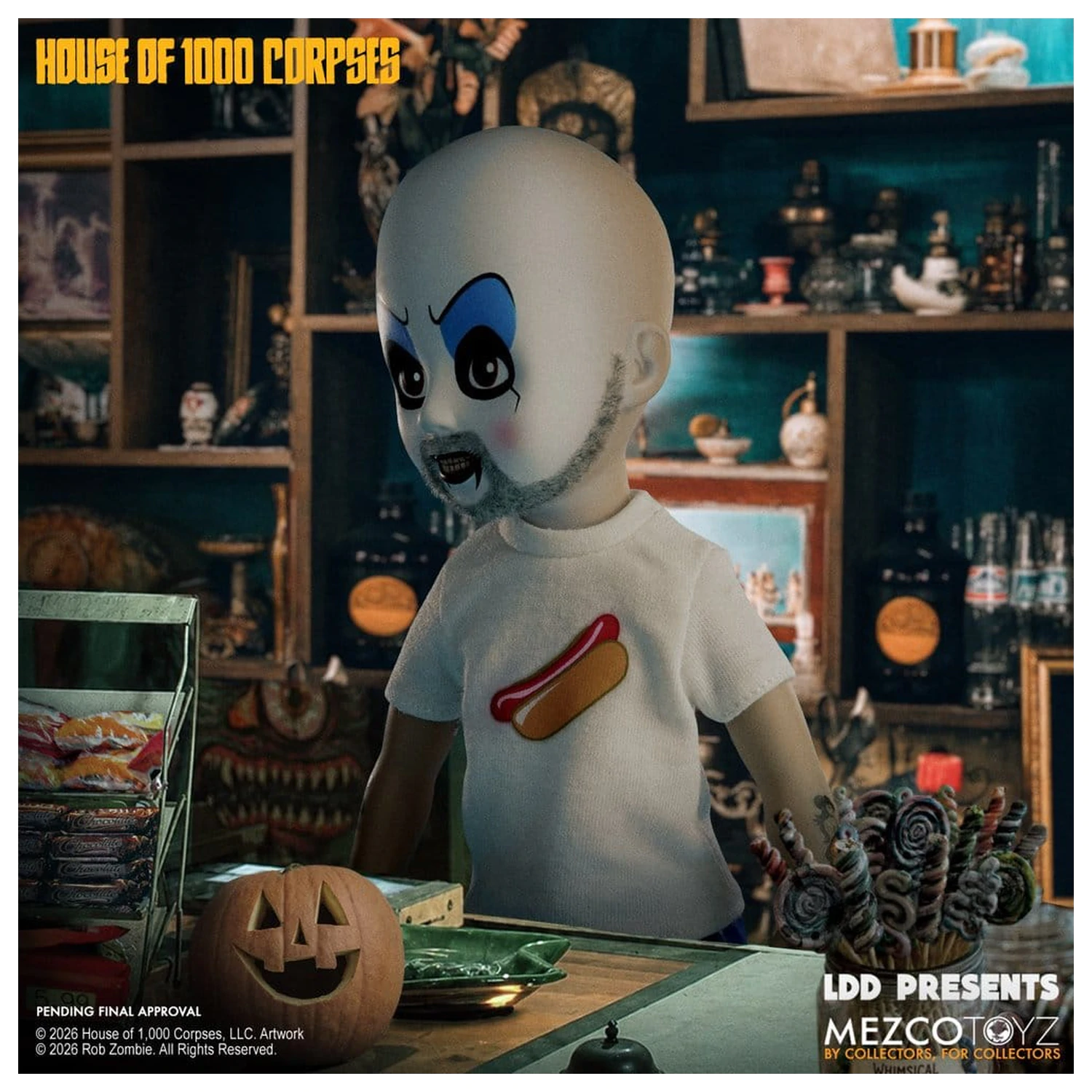 House of 1000 Corpses LDD Presents Doll Captain Spaulding 25 cm panenka fotografii produktu