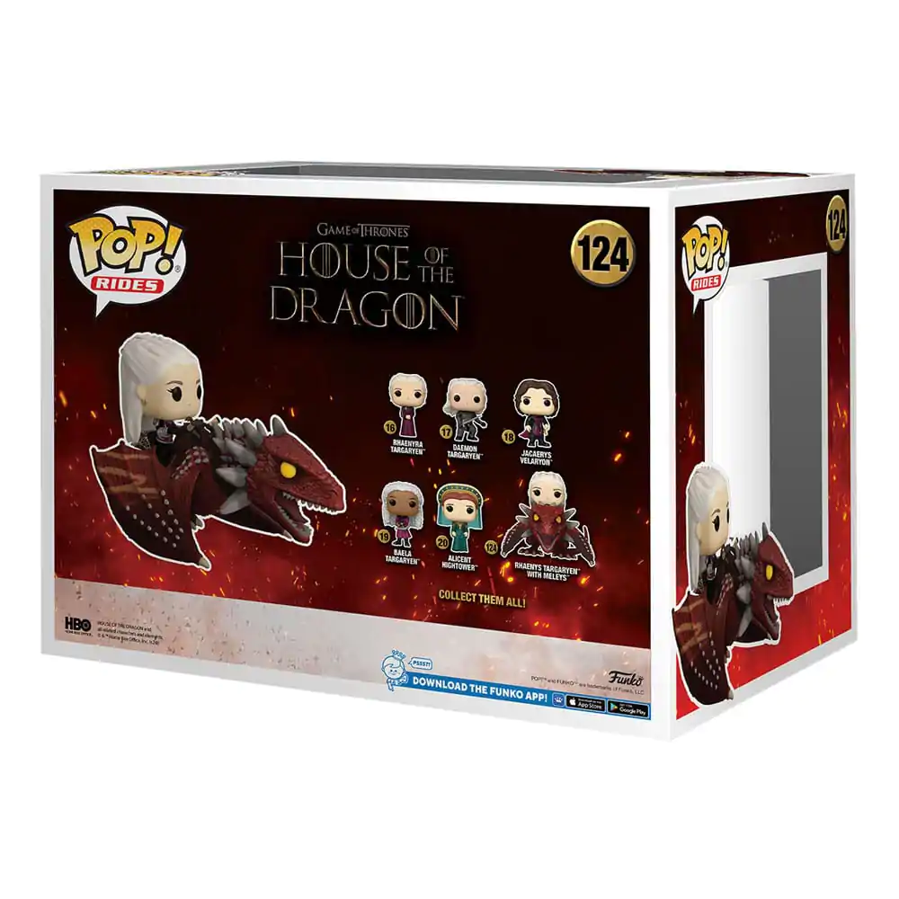 House of the Dragon Funko POP! Rides Deluxe Vinyl figurka Rhaenys Targaryen s Meleys 9 cm fotografii produktu