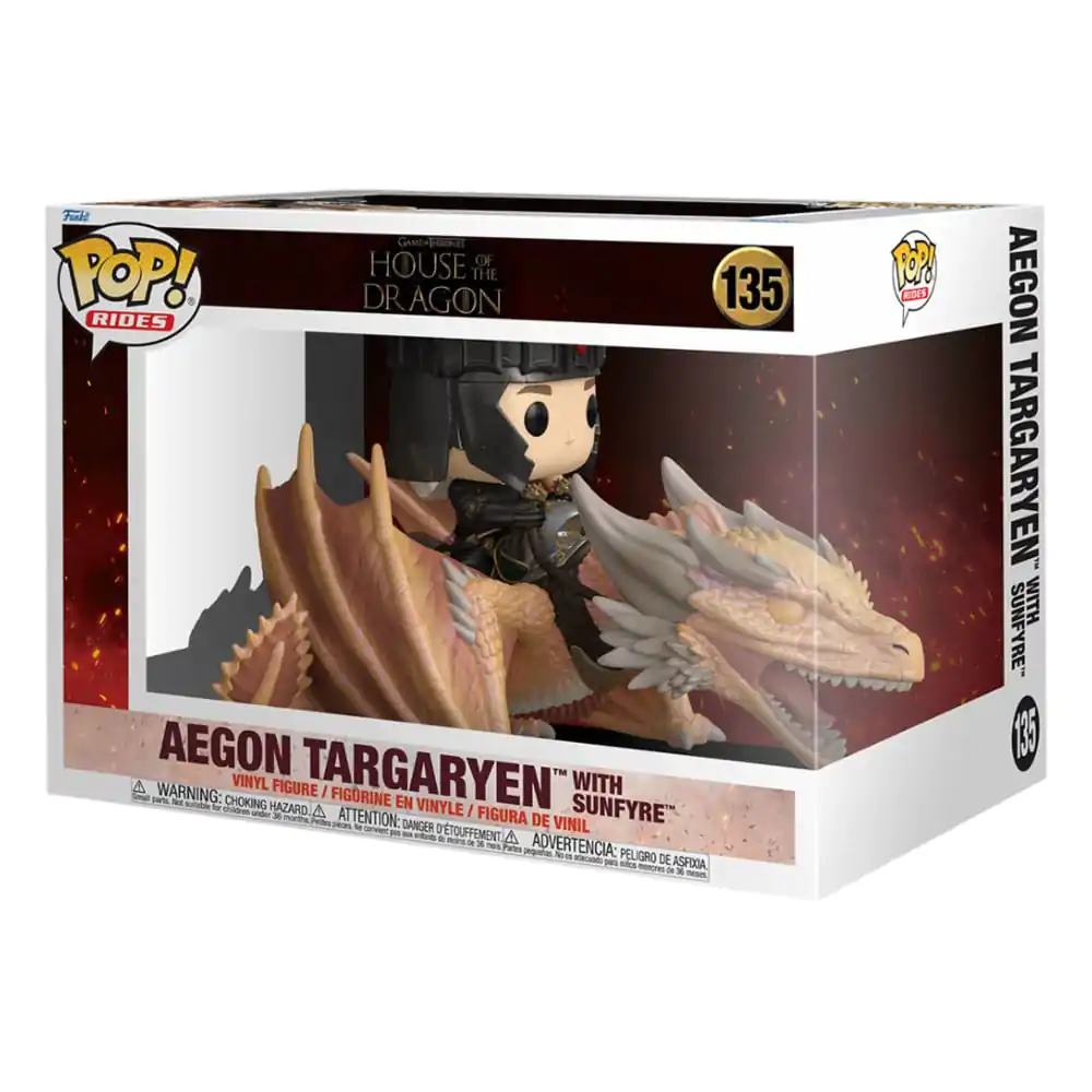 House of the Dragon Funko POP! Rides vinylová figurka Aegon Targaryen s Sunfyre 14 cm fotografii produktu