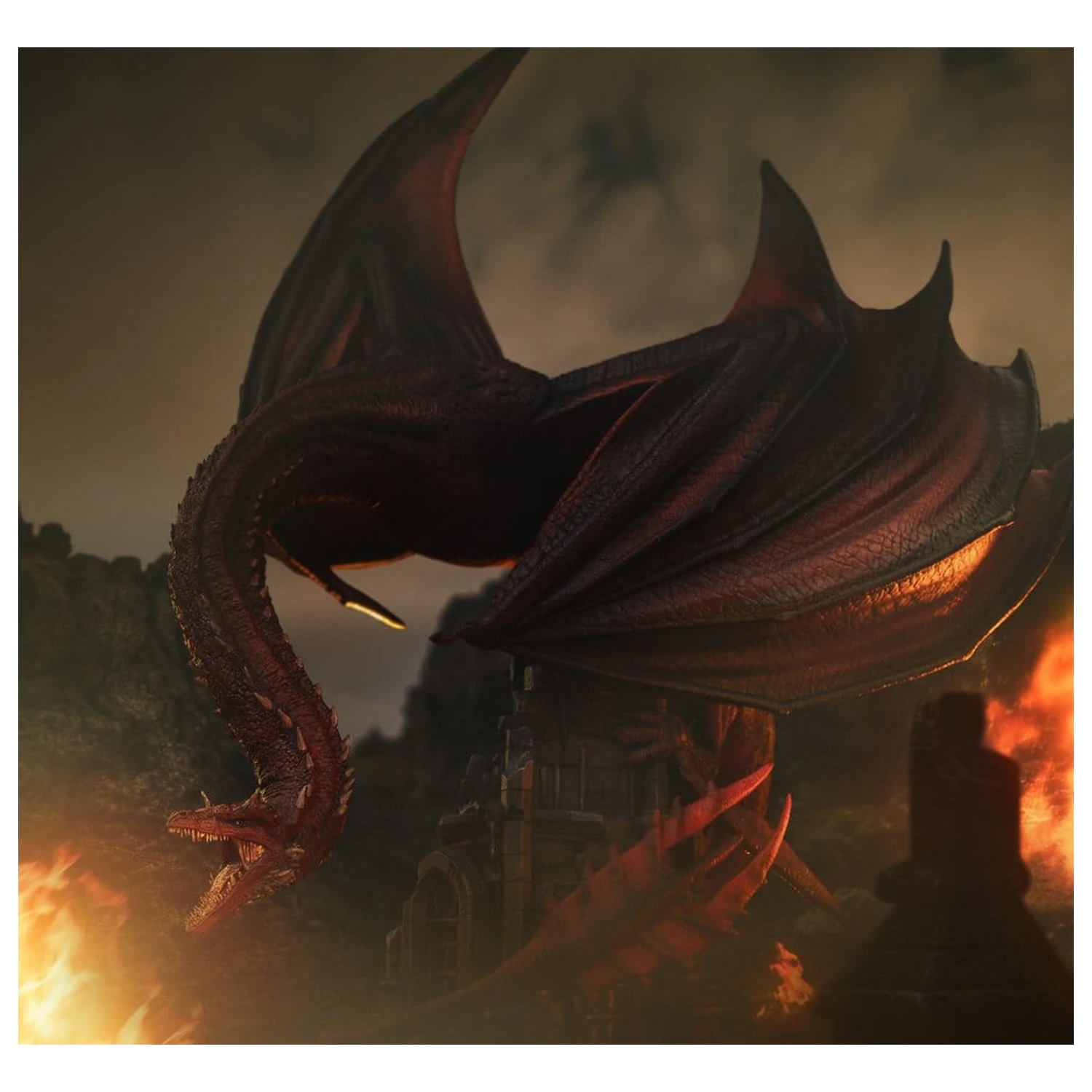 House of the Dragon Icons Socha Caraxes 36 cm fotografii produktu