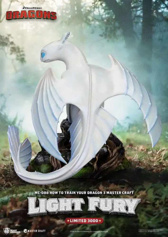 How To Train Your Dragon 3 Master Craft Statue Light Fury 29 cm Socha fotografii produktu